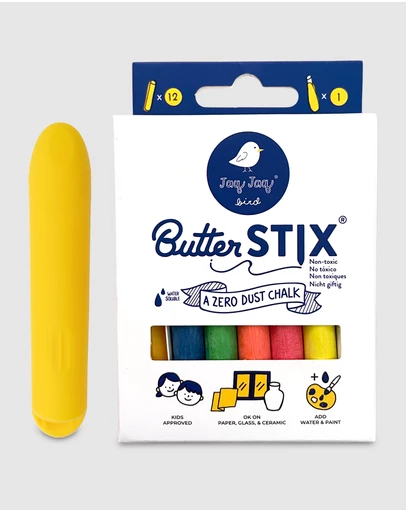 Jaq Jaq - Jaq Jaq Bird - ButterStix 12pk Assorted Colors + Holder