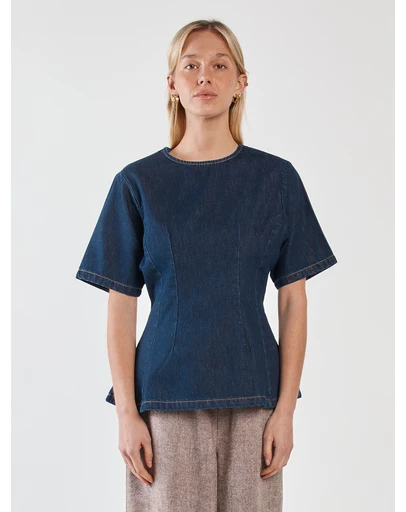Sass - Abi Fitted Denim Tee