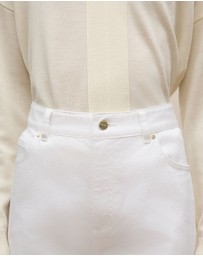 Trenery - Australian Cotton Blend High Waist Jean in White