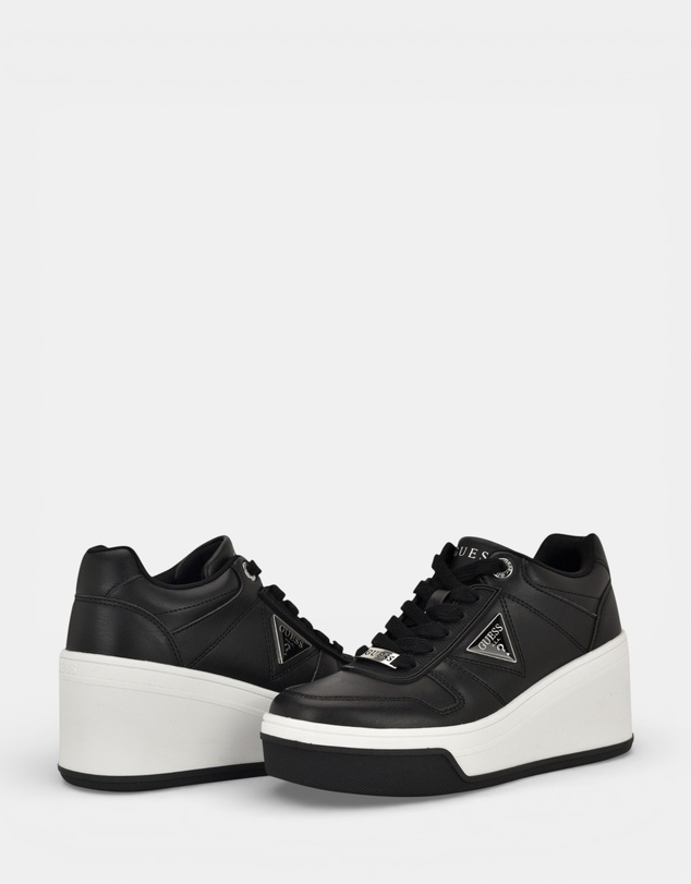 GUESS - Rozinn Lace-Up Platform Wedge Sneakers