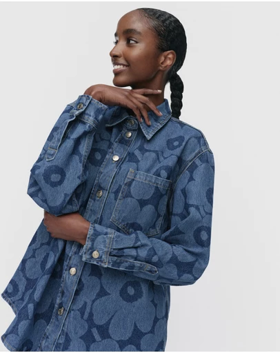 Marimekko - Maridenim Vaihe Unikko jean shirt