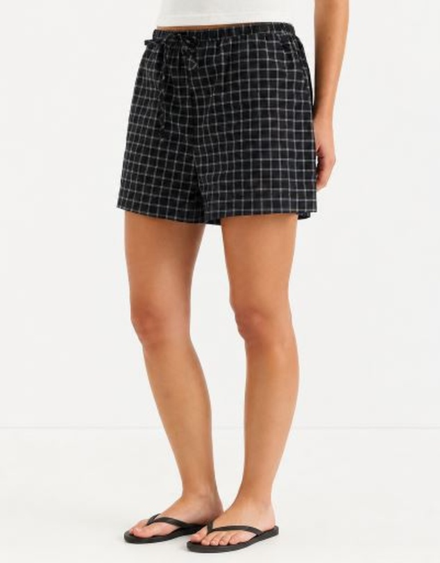 Calli - Lucy Drawstring Check Shorts