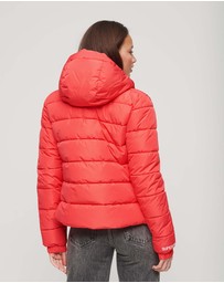Superdry - Slim Fit Hooded Spirit Sports Puffer