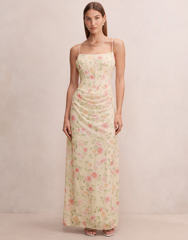 Forever New - Maeve Corset Mesh Maxi Dress