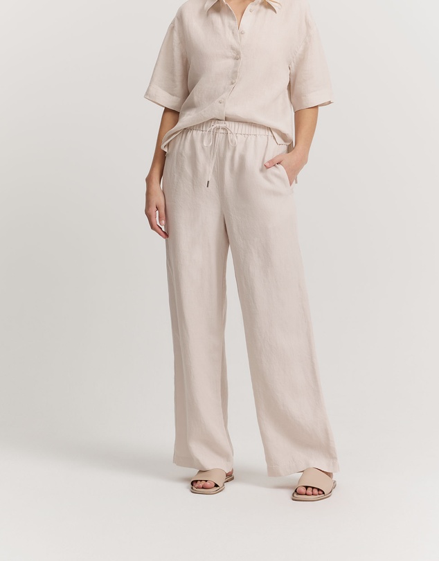 Country Road - Organically Grown Linen Pull-on Pant