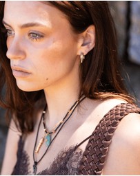 Chuchka - Elodie Mixed Metal Hoops