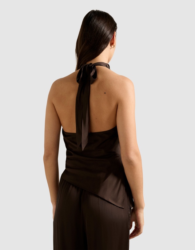 Forever New - Skyler Halter Neck Satin Top