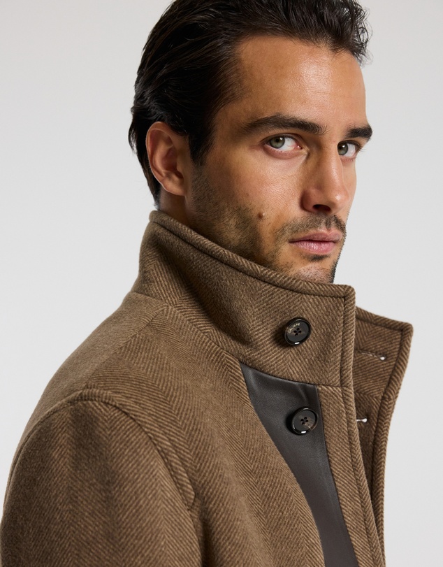 Calibre - Wool Funnel Neck Coat
