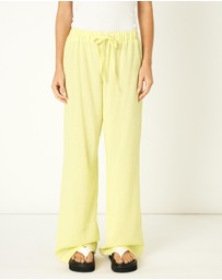 Dazie - Summer Plans Linen Blend Wide Leg Pants