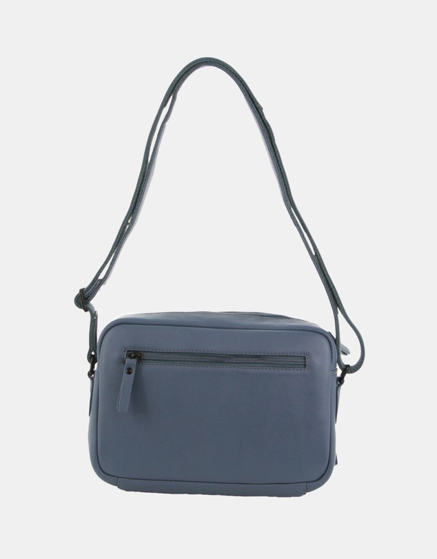 Milleni - Milleni Leather Ladies Multi-Zip Cross-Body Bag