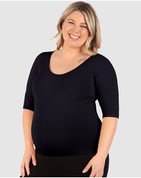 B Free Intimate Apparel - Maternity Bamboo Mid Length Sleeve Tee