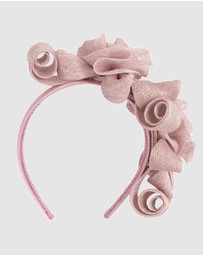 Max Alexander - Sinamay Curls Pink Fascinator
