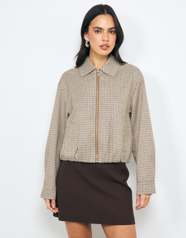 AERE - Check Bomber Jacket