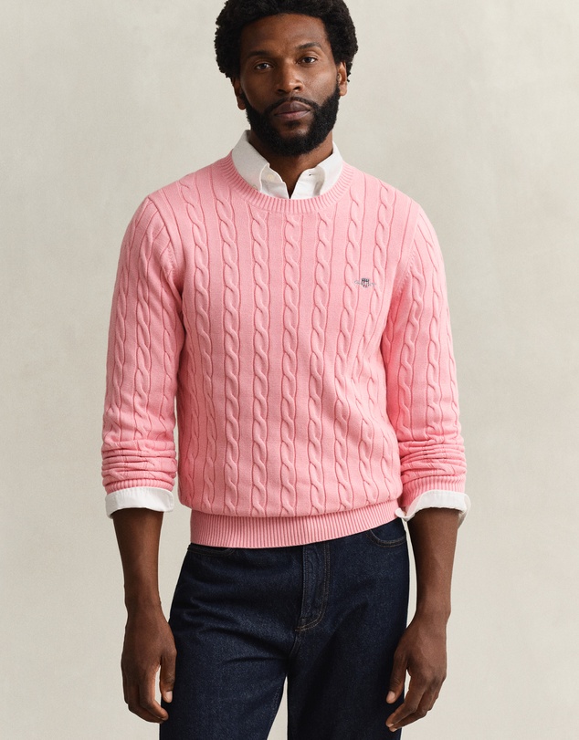 Gant - Cotton Cable Crew Neck