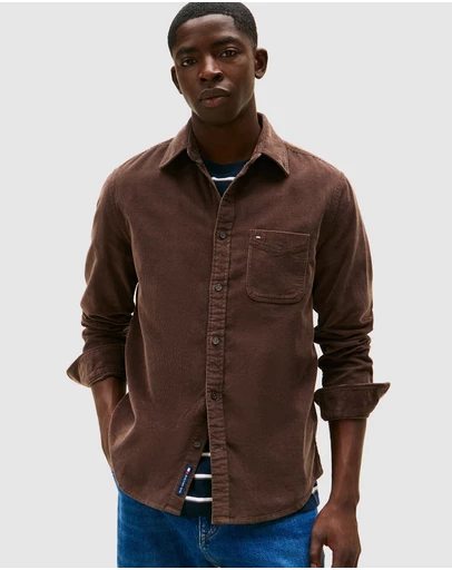 Tommy Jeans - Regular Baby Cord Shirt