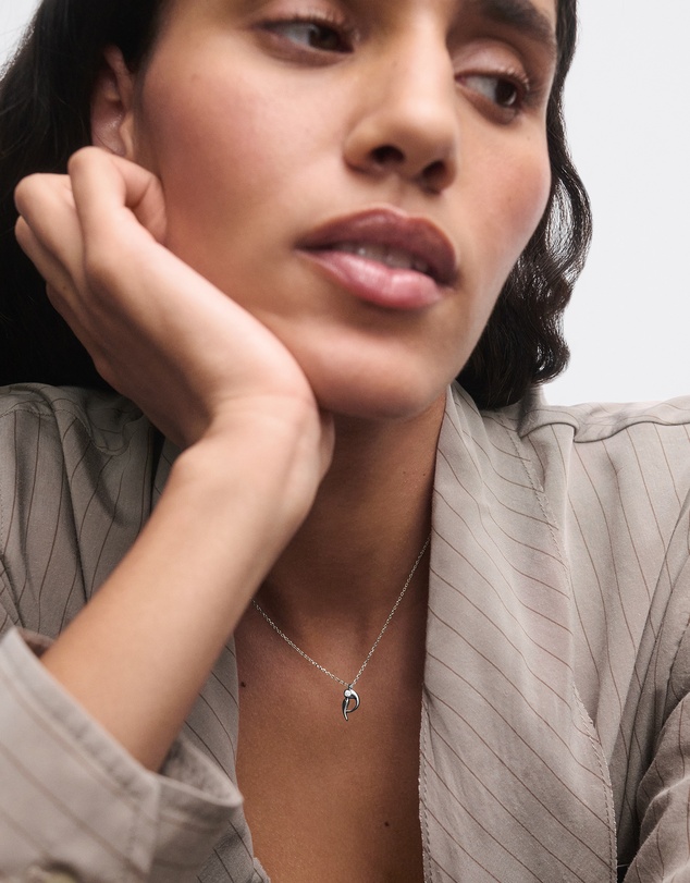 PDPAOLA - Initial 2026 P Silver Pendant Necklace