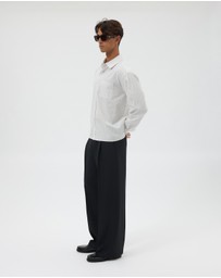 AERE - Echo Stripe Boxy Shirt