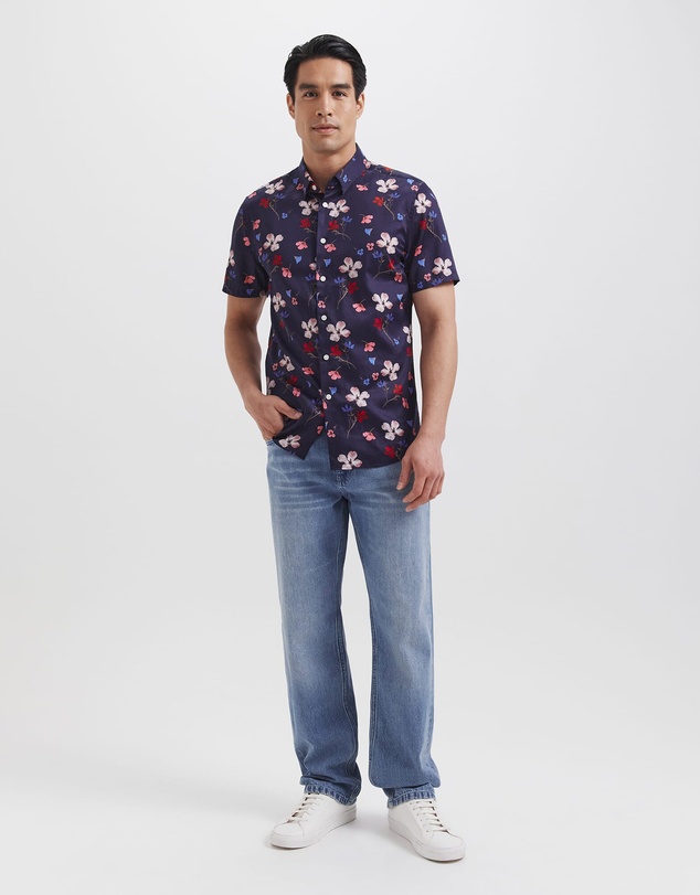 SABA - Jean Luc Short Sleeve Print Shirt