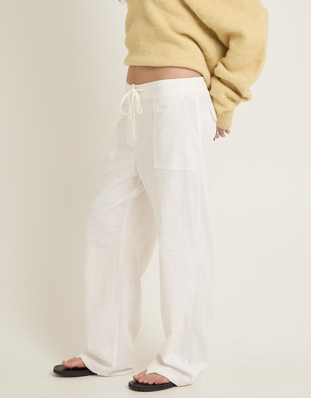 Subtitled - Lenny Linen Patch Pocket Pants