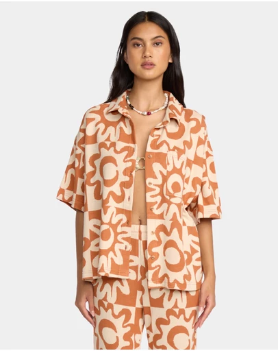 Billabong - Womens Lost Waves Short Sleeve Shirt