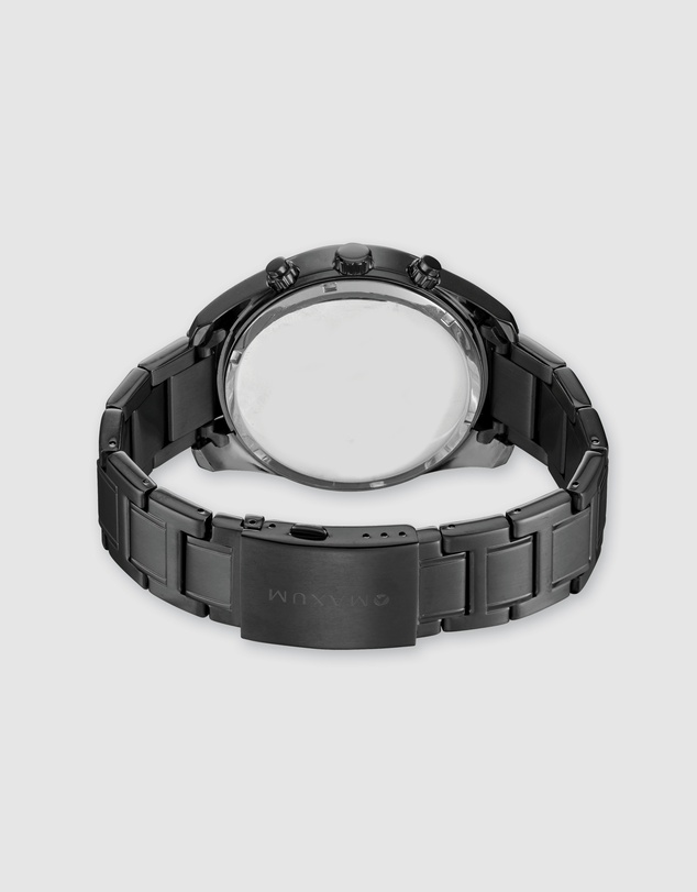 Maxum - Lansdowne Multifunction Chrono Black Case & Dial With Black Bracelet