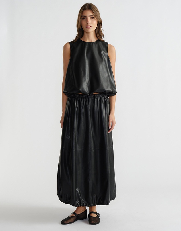 Decjuba - D-Luxe Faux Leather Top