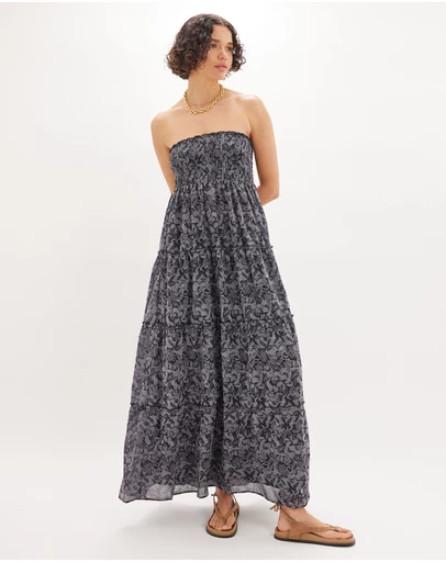 Amelius - Diane Batik Print Maxi Dress