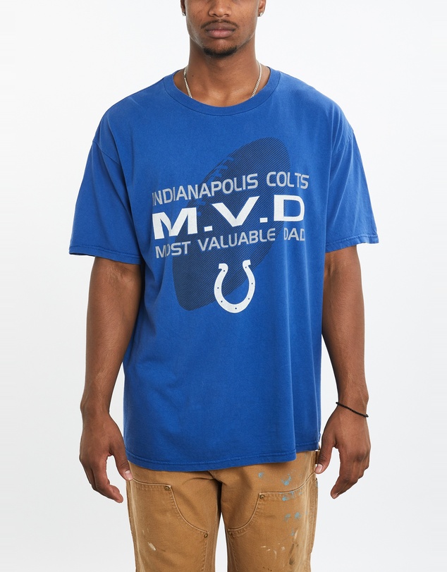 Vintage by The Real Deal - Pre Loved - Vintage NFL Indianapolis Colts 'Most Valuable Dad' Tee