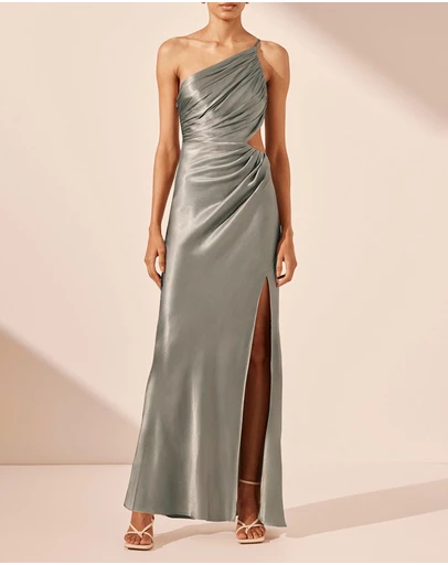 Shona Joy - La Lune Asymmetrical Gathered Maxi Dress