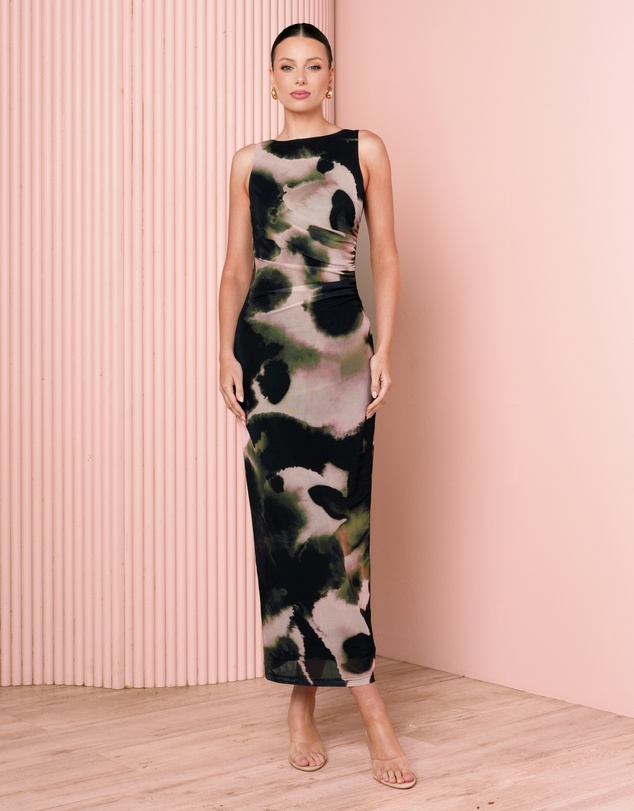 Azzurielle - Mohini Maxi Mesh Dress