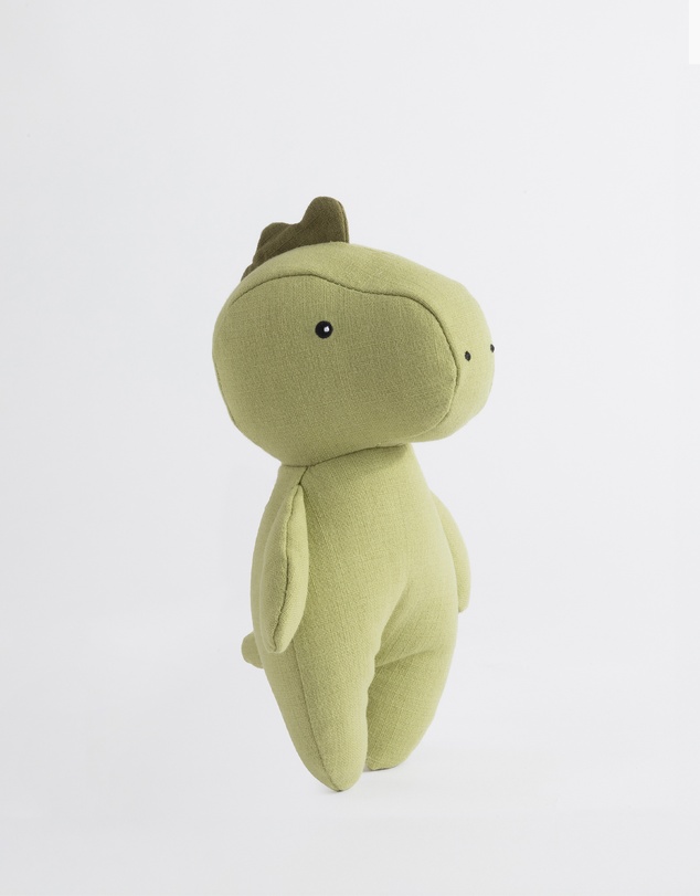 Living Textiles - Small Linen Animal - Dennis the Dinosaur