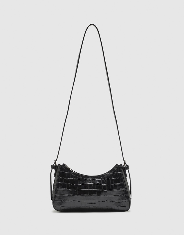 Nakedvice - The Briar Black Croc Mini Bag