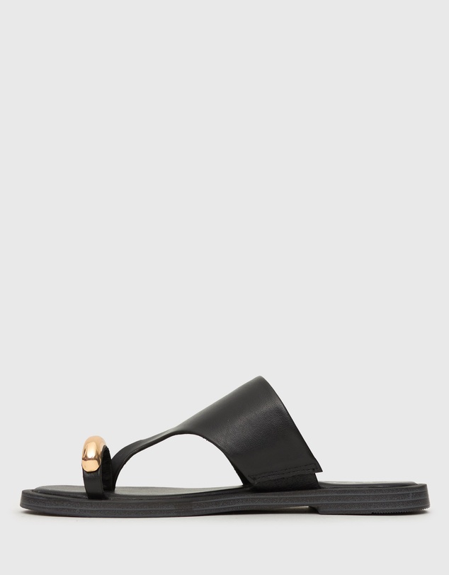 Betts - Dolphin Leather Thong Sandals