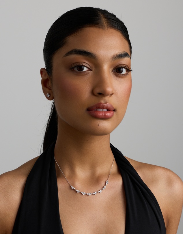 Michael Hill - Cubic Zirconia Vine Necklace in Sterling Silver