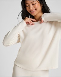 Hunkemoller - Long Sleeve Brushed Rib Jersey Top