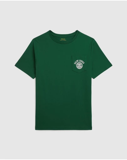 Polo Ralph Lauren - Logo Cotton Jersey Pocket Tee - ICONIC EXCLUSIVE - Kids