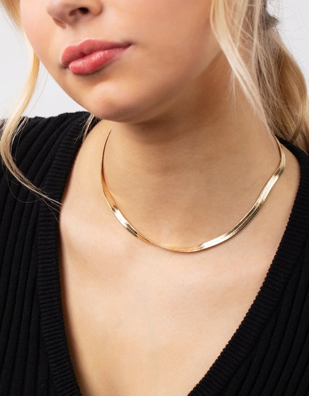 Lovisa - Gold Thick Snake Chain Necklace
