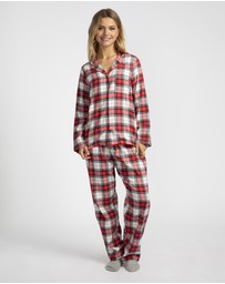 Mitch Dowd - Red Check Flannel Pyjama Set