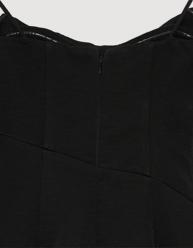 Revibe - Repaired Shona Joy Oakley Strapless Draped Mini Dress - AU 8