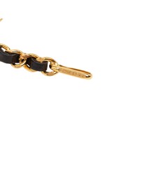 Pre-Loved by Azura Reborn - Pre-Loved Gold Plated Leather Woven Medallion Chain Belt