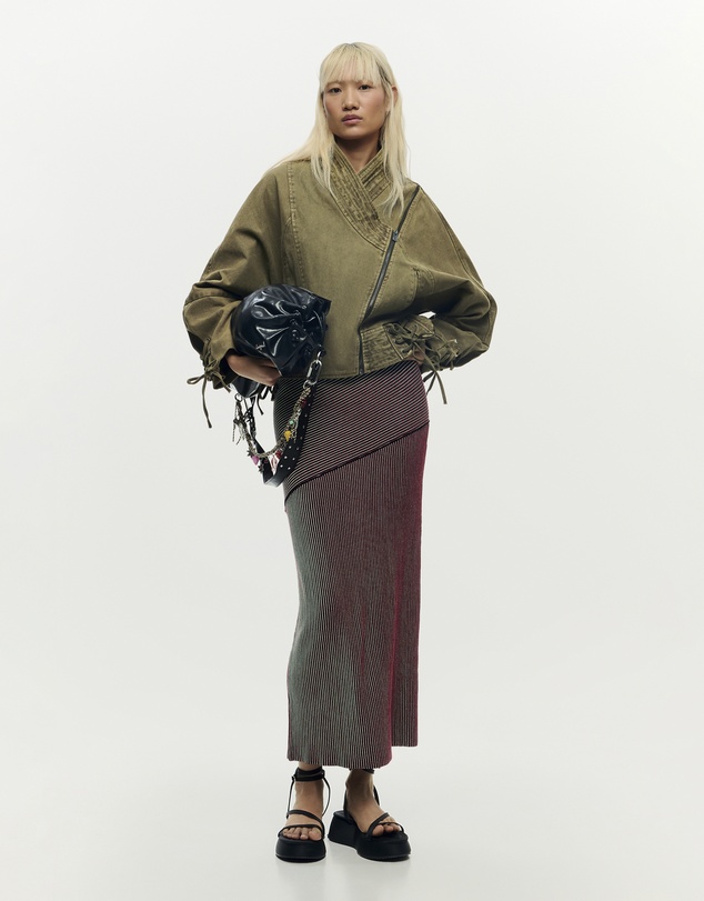 Desigual - Iridescent Knit Midi Skirt