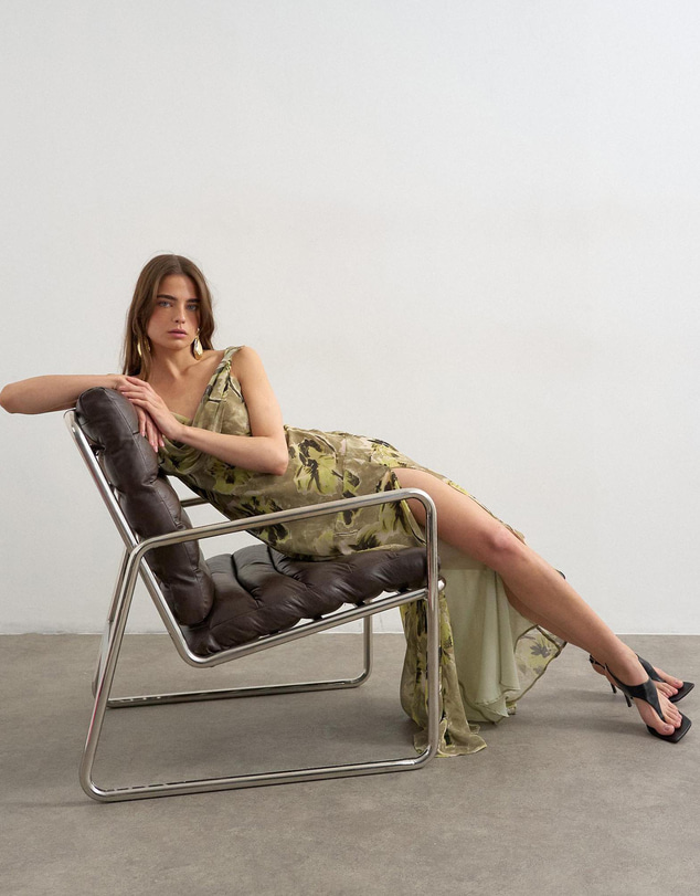 TOPSHOP - Megan One Shoulder Maxi Dress