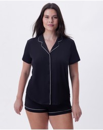 Bras N Things - Emilia Short Sleeve Top - Black