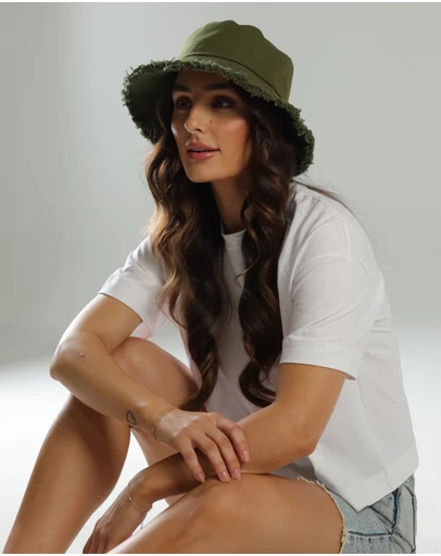 Morgan & Taylor - Mabel Bucket Hat in Khaki Green