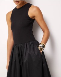 AERE - Avalon Bubble Hem Midi Dress