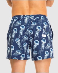 Tolu Australia - Boardshorts with Blue Jellyfish