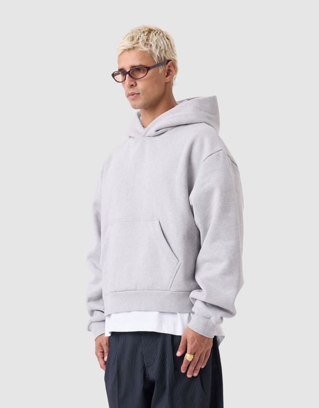 Zanerobe - Box Crop Hood Grey Marle