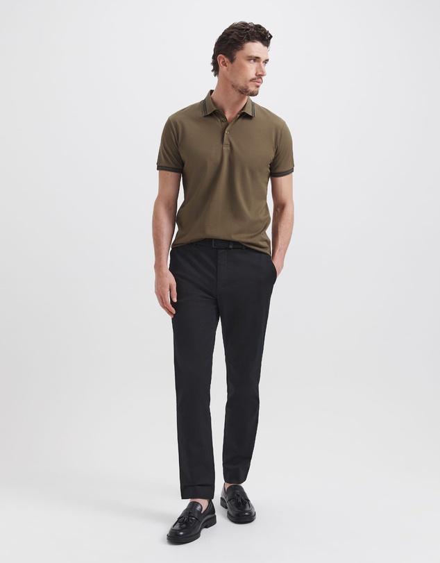 SABA - Andy Tipped Cotton Polo