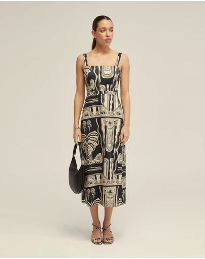 Oxford - Margot Printed Dress