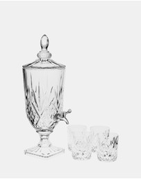 HOTTIE - Jonnie Traditional 5-Piece Dispenser & Tumbler Set